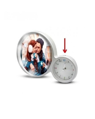 Kişiye Özel Fotoğraflı Masa Saati – Çerçeveli Dekoratif Hediye Saat (Sevgiliye, Eşe, Anneye, Babaya, Arkadaşa Özel)