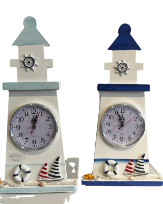 Marin Temalı Deniz Feneri Masa Saati