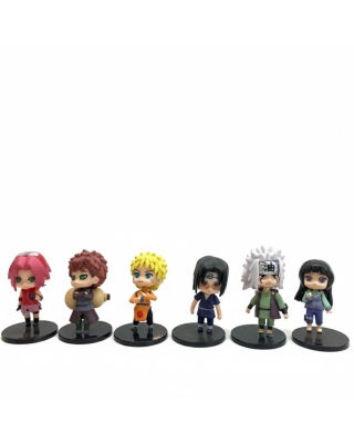 Naruto Shippuden 6'lı Chibi Figür Seti - Naruto, Gaara, Itachi, Sakura ve Dostları