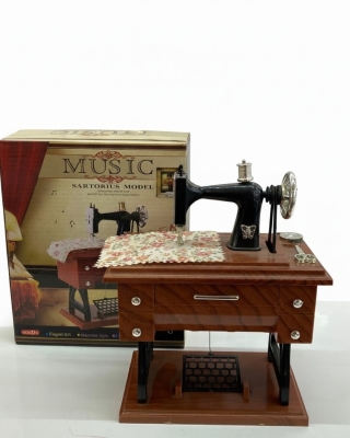 Nostaljik Dikiş Makinesi Tasarımlı Müzik Kutusu