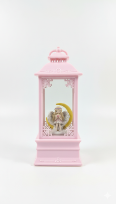 Zarafetin Işıltısı: Melek Temalı Lüx Sulu Kar Küresi Fener