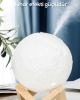 Ay Lambası Hava Nemlendirici – USB Şarjlı LED Işıklı Moon Lamp Humidifier | Aromaterapi Buhar Difüzör