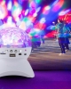 LED Disko Işık Bluetooth Hoparlör – Renkli Dönen Gece Lambası Projektör | USB – TF Kart – AUX Destekli