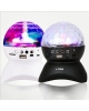 LED Disko Işık Bluetooth Hoparlör – Renkli Dönen Gece Lambası Projektör | USB – TF Kart – AUX Destekli
