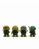 Ninja Kaplumbağalar 4’lü Mini Figür Seti - Chibi Tasarım Koleksiyon Serisi