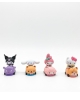 Sanrio & Friends 4'lü Arabalı Mini Figür Seti - Hello Kitty, Kuromi, Cinnamoroll ve My Melody